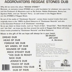 THE AGGROVATORS Reggae Stones Dub NEW 2010s LP Canadian Import Classic Dub Vinyl