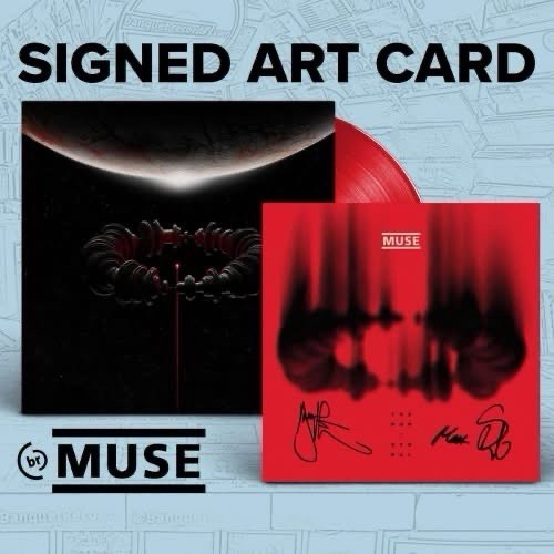 MUSE The Wow! Signal Opaque Red Vinyl + 12″x12″ Signed Art Card