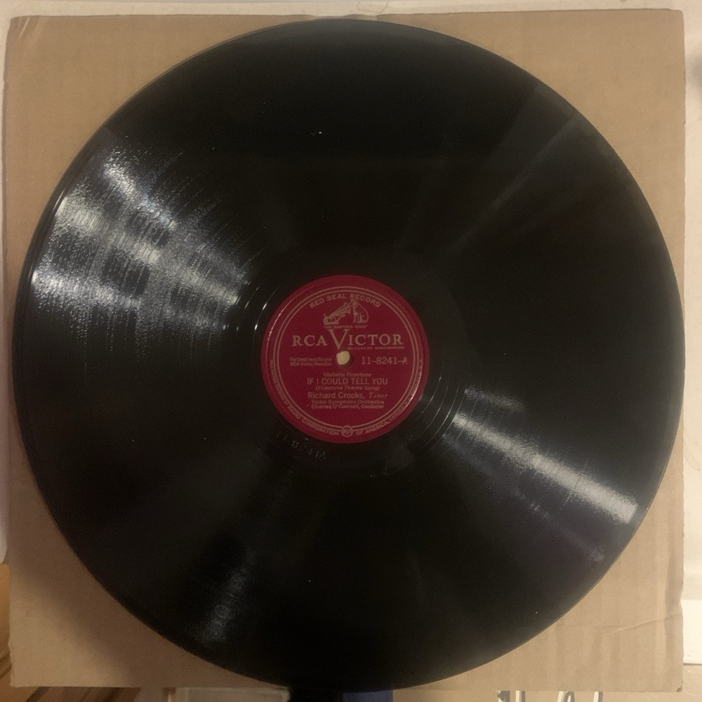 Richard Crooks, 78 rpm, 12″, V+, If I Could Tell You, RCA Red Seal 11-8241