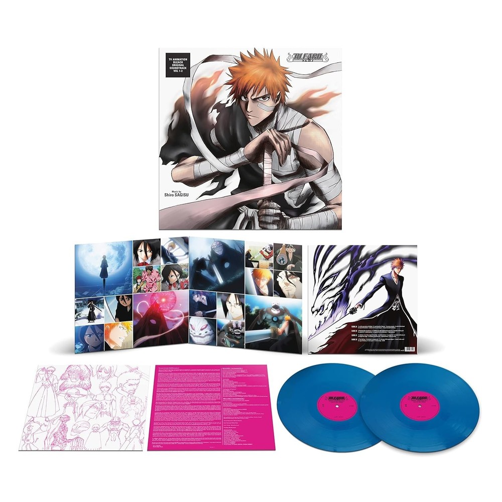 Shiro Sagisu – TV Animation Bleach Original Soundtrack Vol 1-2 2LP Blue Vinyl