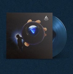 DJO DECIDE VINYL LP BLUE SWIRL TRANSPARENT JOE KEERY STRANGER THINGS IN HAND