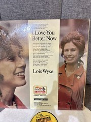 Lois Wyse – I Love You Better Now LP Vinyl JAZZ Spoken Word Poetry