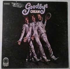 CREAM Goodbye 1969 ATCO LP Record with POSTER Eric Clapton CLEANED & TESTED