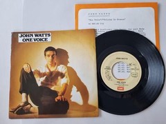 7″ Single John Watts – One voice Vinyl Germany WITH PROMO FACTS
