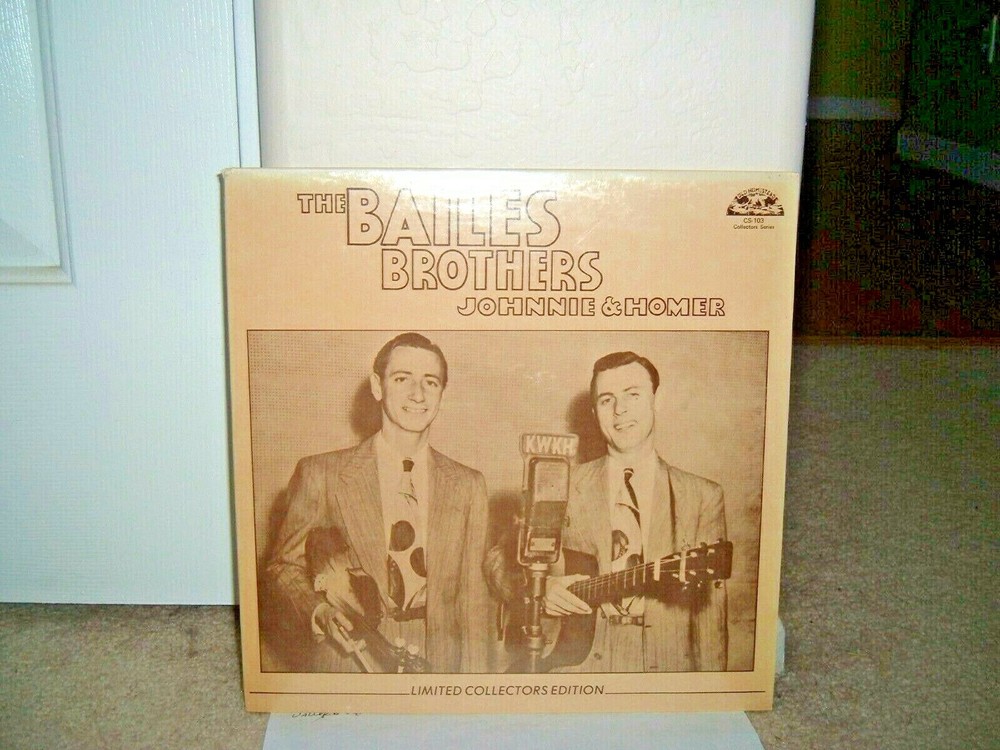 Bailes Brothers Johnnie & Homer Factory Sealed Limited Collector’s Edition