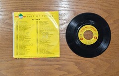 Frosty the Snowman and Deck the Halls Vintage Vinyl Records 45 RPM