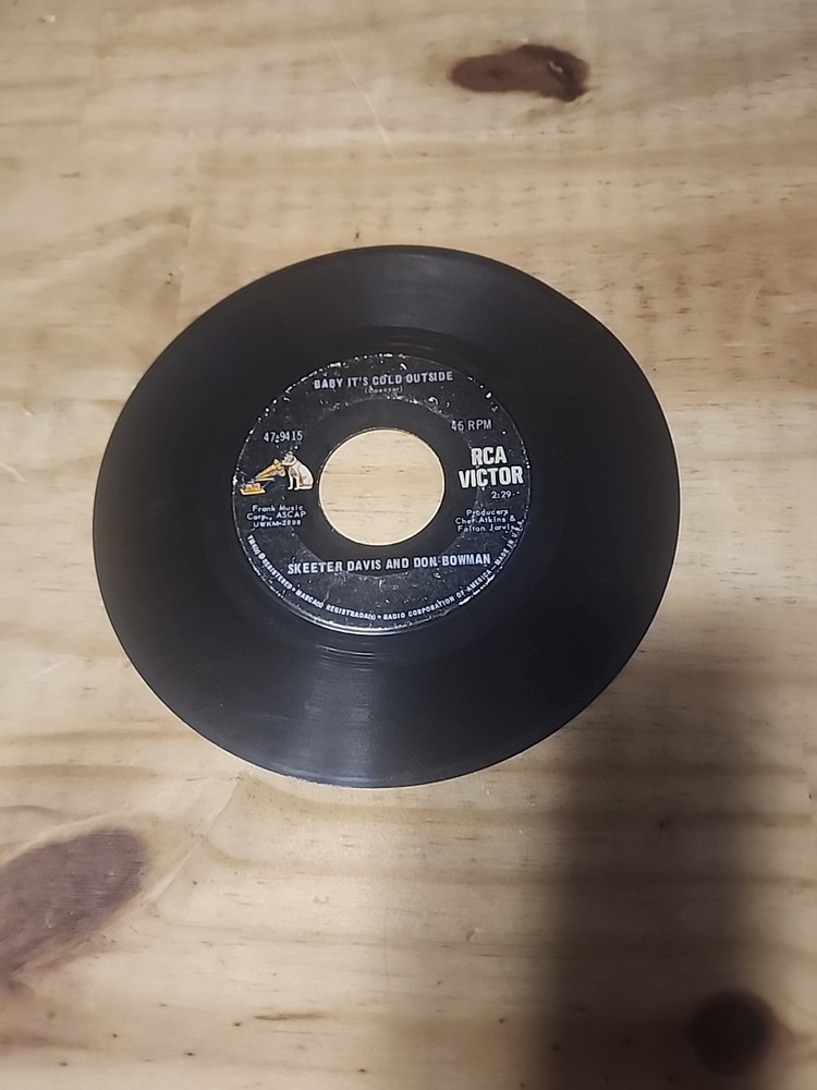 Skeeter Davis And Don bowman For Loving You / Baby It’s Cold Outside 45 Vinyl