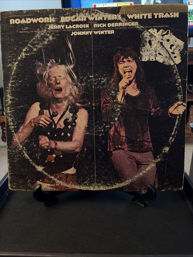 Edgar Winters White Trash “Roadwork” Vinyl Record LP Deluxe Two Record Set 1972
