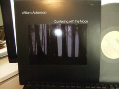 WILLIAM ACKERMAN CONFERRING WITH THE MOON LP ON WINDHAM HILL RECORDS