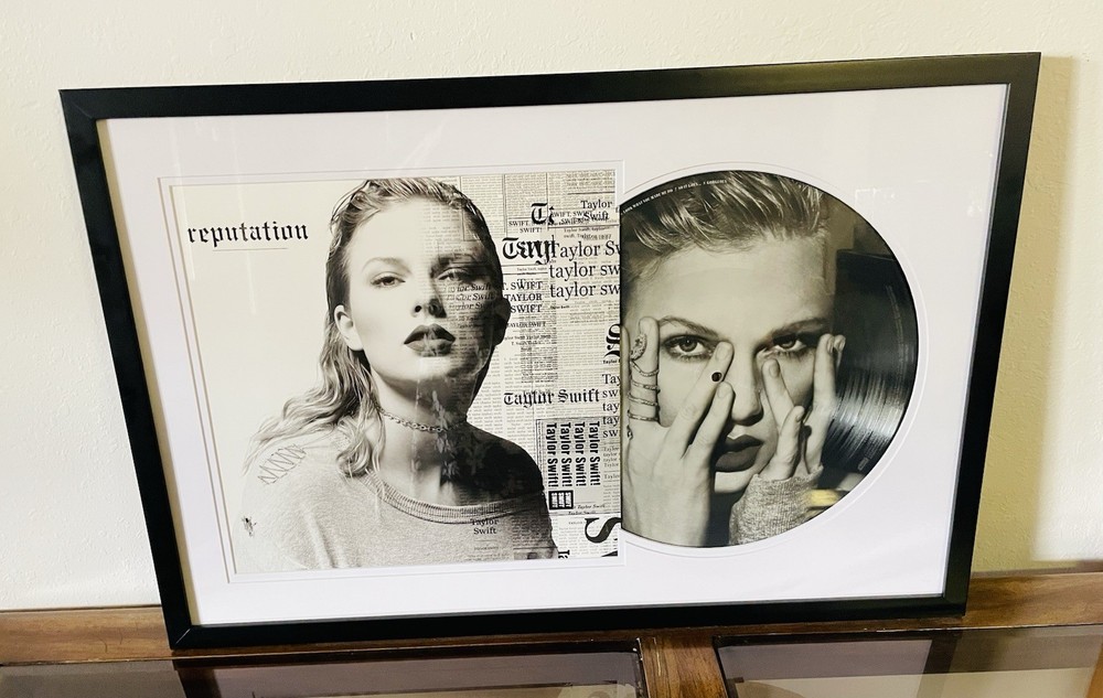 Taylor Swift Reputation (Vinyl 2017) Framed