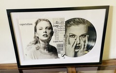 Taylor Swift Reputation (Vinyl 2017) Framed