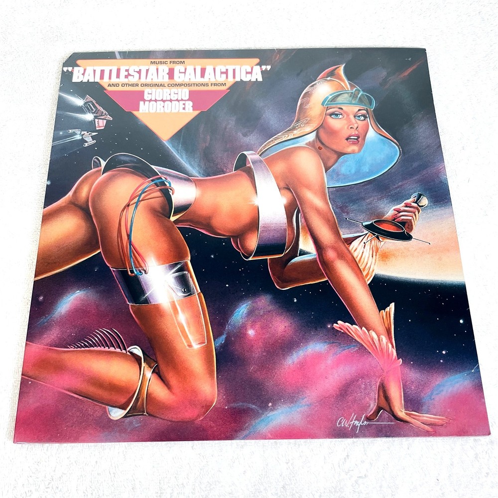 Giorgio Moroder “Battlestar Galactica” 1978 Soul/Funk LP, Sexy Cover, SEALED!