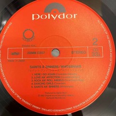 NEAR MINT ！WHITESNAKE SAINTS & SINNERS POLYDOR 28MM0207 Japan ORIGINAL OBI INSER