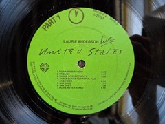 LAURIE ANDERSON UNITED STATES LIVE BOX SET