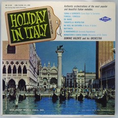 DOMINIC VALENTE Holiday In Italy WALDORF MH 33-188 VG Easy Listening 10″ LP