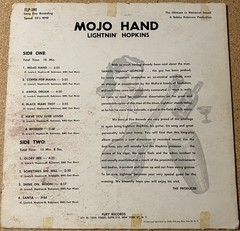 Lightnin Hopkins-Mojo Hand original 1962 Fire FLP-104 mono LP Record Texas Blues