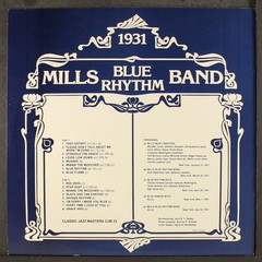 MILLS BLUE RHYTHM BAND: 1931 CLASSIC JAZZ MASTERS 12″ LP 33 RPM