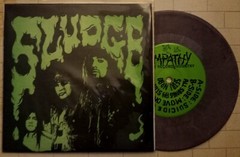 SLUDGE “SUICIDE DRIVE” SFTRI PURPLE MARBLE VINYL 45-ALTERNATIVE PUNK