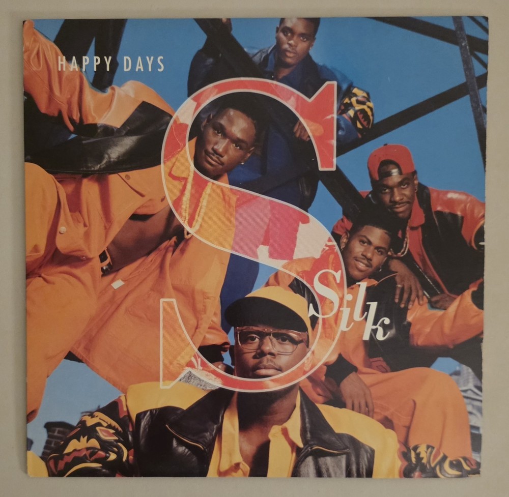 SILK Happy Days Vinyl Record VG+ MEGA RARE 1990’s R&B Smash Hit