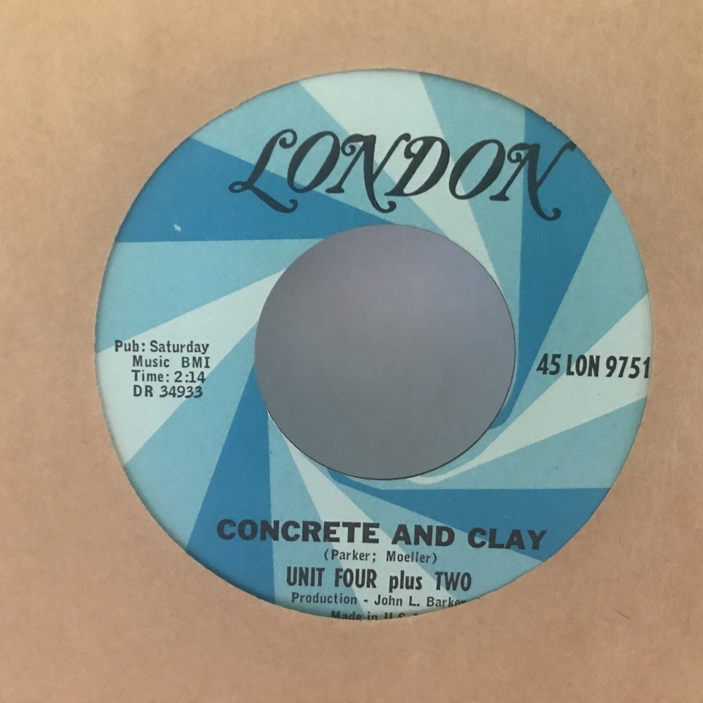 Unit Four Plus Two 45 Concrete and Clay / Wild As The Wind London 45-LON 9751