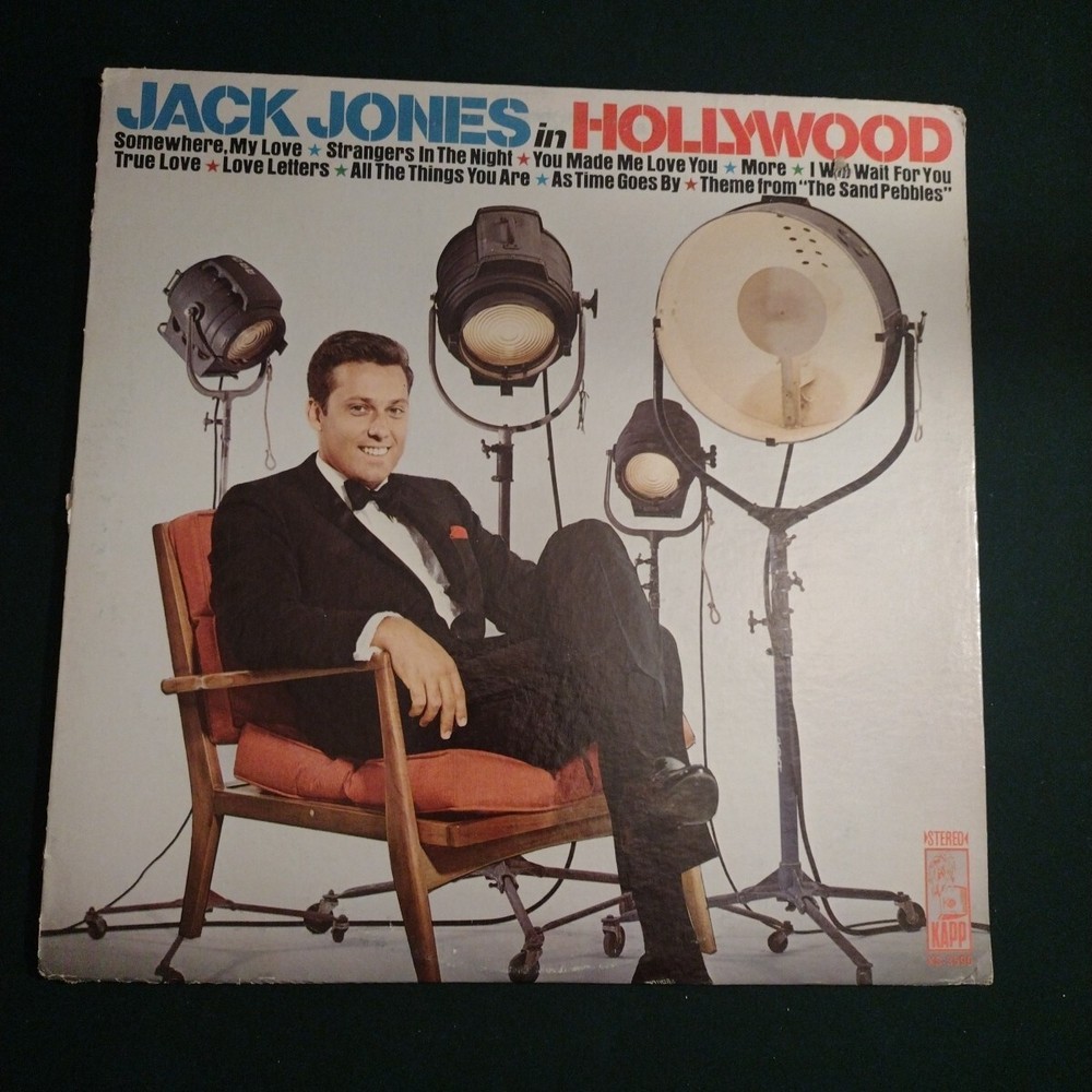 Jack Jones in Hollywood (33rpm/12″/Vinyl LP) Kapp Records KS 3590 Stereo