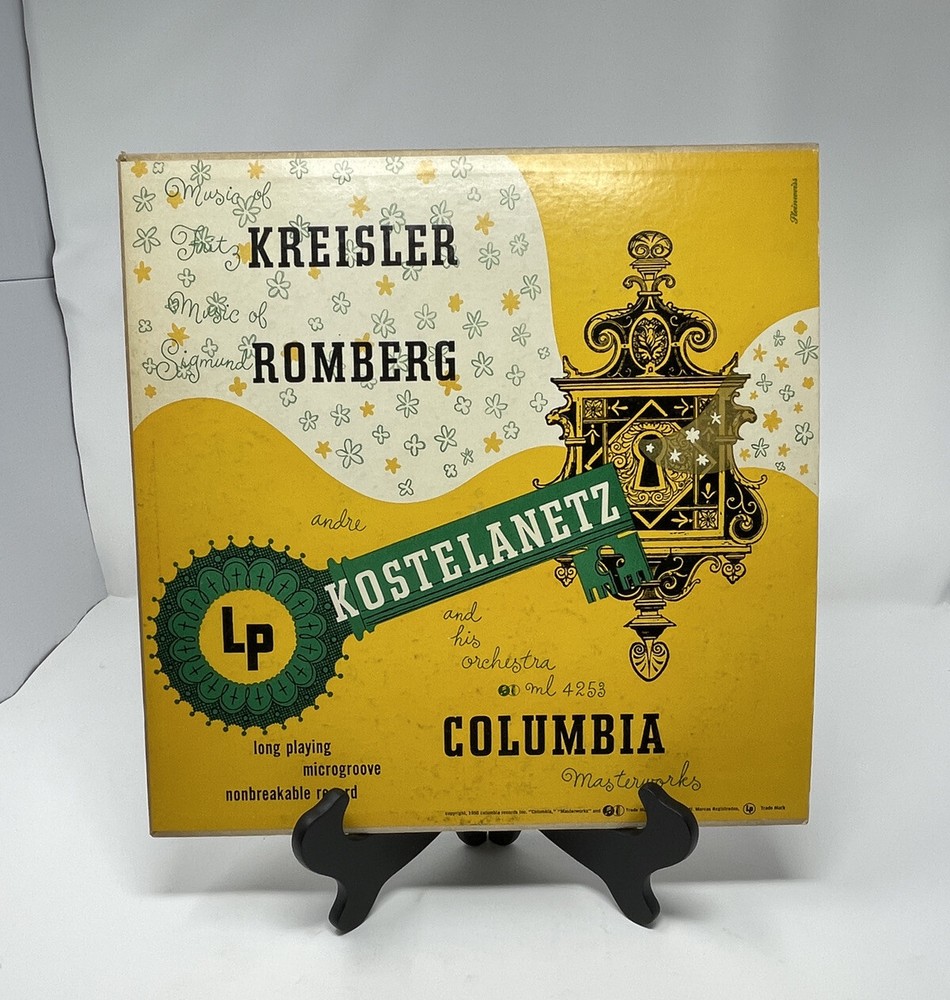 Vinyl Record LP 12 inch 12″ case vtg 33 Kreisler Romberg orchestra kostelanetz