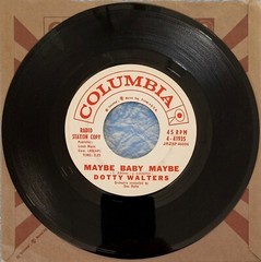 EX 1961 CA ROCKABILLY TEEN PROMO Dotty Walters Wonder Who / Maybe Baby Maybe 45