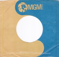 Mixed 3 Lot – MGM BLUE/TAN ROUND LION 7″ 45 RPM Original Record Company Sleeves