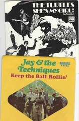 Six 1960s 45s With Picture Sleeves (Four Seasons, Turtles, Monkees)