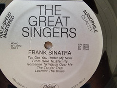 Frank Sinatra 4 LP Box set, 1986 Half Speed Masters Columbia Records. EX to NM