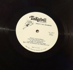 Frosty the Snowman LP Tinkerbell Records SX 1728 vg+ shrink Christmas holiday