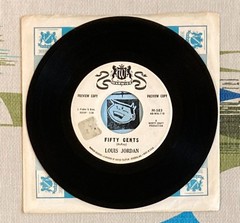 Louis Jordan 45 Bills / Fifty Cents 1960 R&B Warwick Rare Company Sleeve VG+