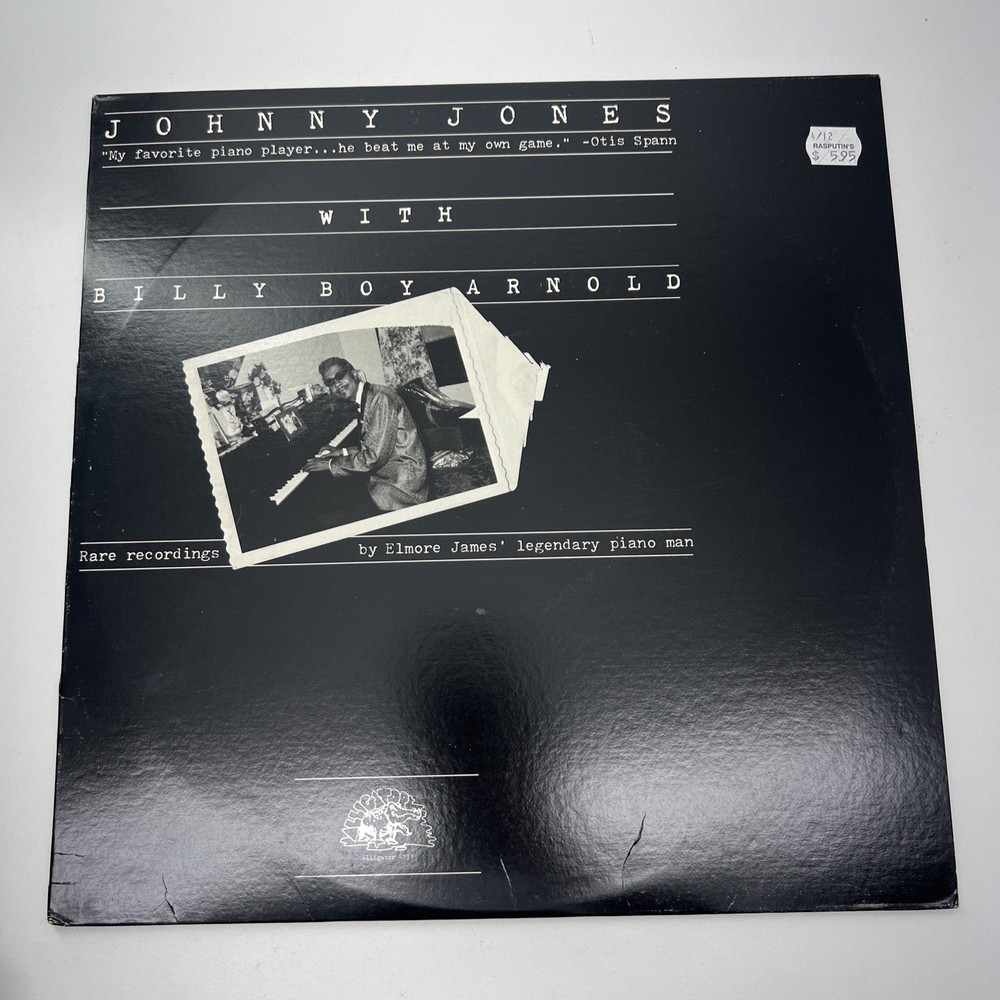 JOHNNY JONES: with billy boy arnold ALLIGATOR 12″ LP 33 RPM EX