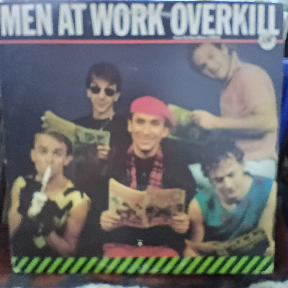 MEN AT WORK (2 x 7″ 1983 45 Promo + PS) Dr. Heckyl & Mr. Jive / Overkill VG+ EX