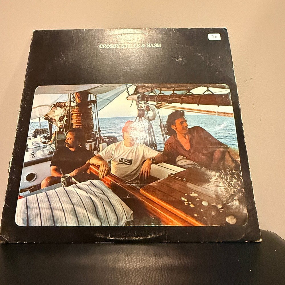 Crosby, Stills & Nash – S/T LP Record 1969 Atlantic Folk Rock 33 RPM