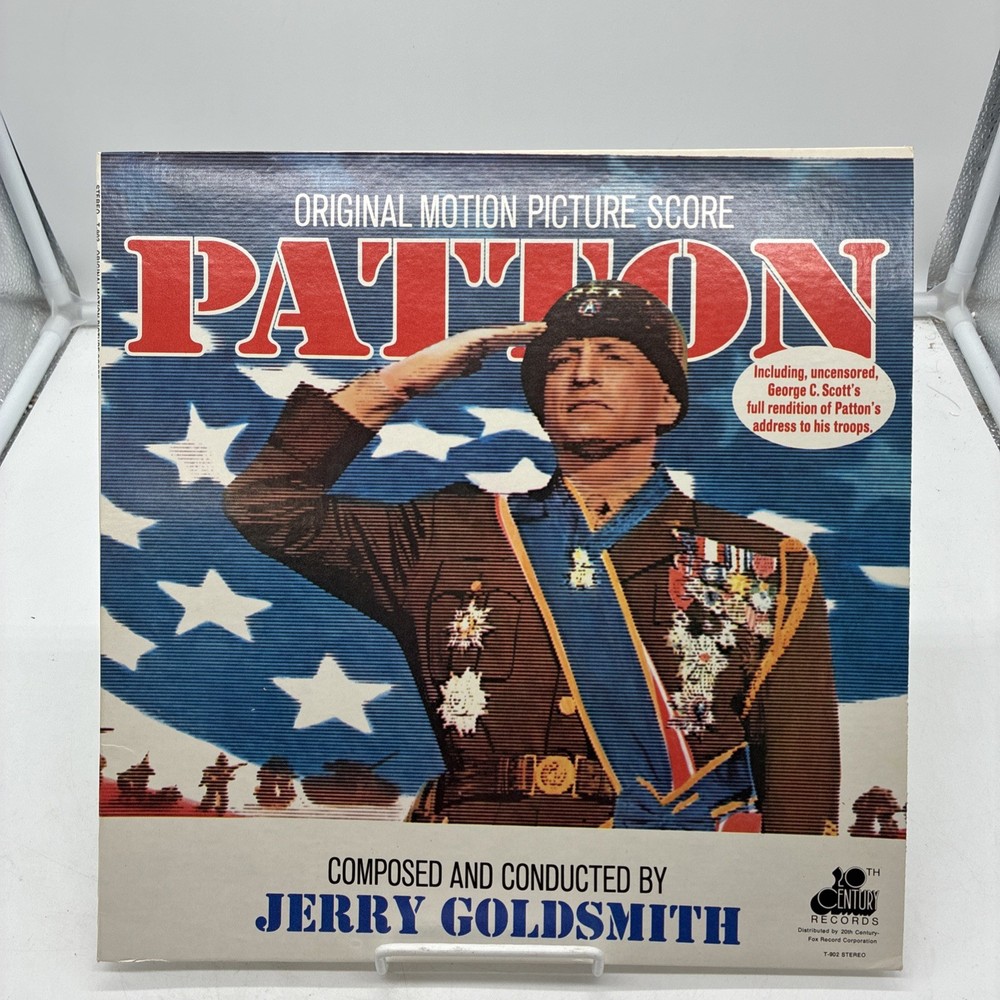 Patton Original Score Jerry Goldsmith 12″ Album LP Vinyl Record 1970 T-902 Excel