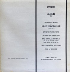 Johann Sebastian Bach, Marie-Claire Alain, The Organ Works Of Johann Sebastian B