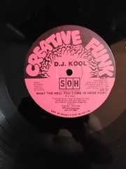 D.J. KOOL – What The Hell You Come In Here For? – 12″ Single Vinyl LP