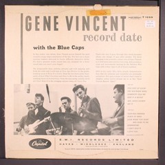 GENE VINCENT: a gene vincent record date CAPITOL 12″ LP 33 RPM United Kingdom