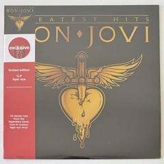 New & Sealed Bon Jovi Greatest Hits Target Exclusive Tiger Eye Vinyl – free ship