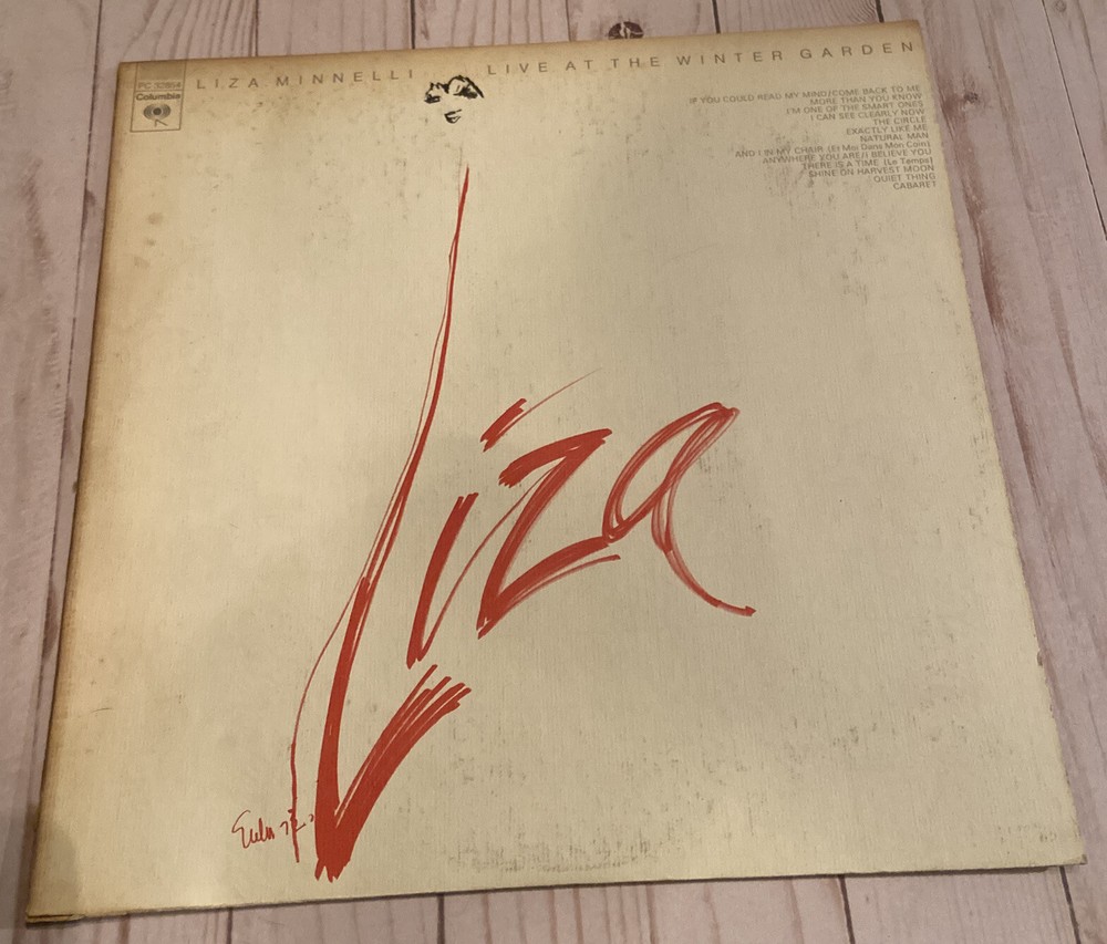 Liza Minnelli Live At The Winter Garden LP PC 32854