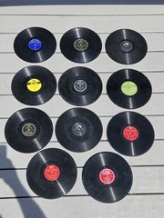 Lot of 11 Vintage 78 RPM Records – Decca, Columbia, RCA Victor, MGM – Shellac…