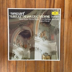Mozart Great Mass In C Minor Vinyl LP Deutsche Grammophon 415919-1 Stader Topper