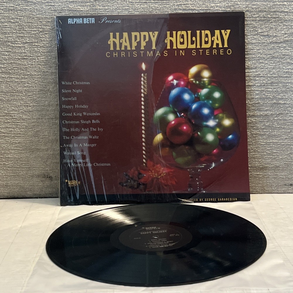 Happy Holiday Vinyl LP Record Wally Stott Orchestra Christmas Mark56 555 Shrink