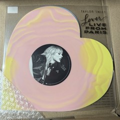 8x LOT Taylor Swift Lover (Live From Paris) Heart Shaped Vinyl – IN HAND ✅