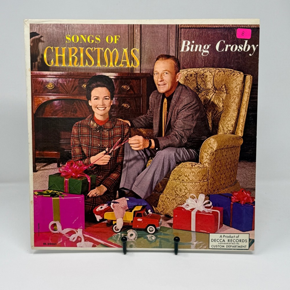 Bing Crosby – Songs of Christmas LP Record 1957 Decca Records Holiday 33⅓ RPM