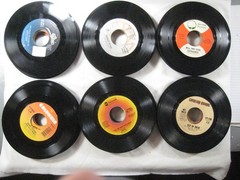 record lot 45 rpm VG+/NM- 125 vinyl NO sleeves pop hits 70s/80s FREE SHIP 5Q
