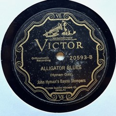 NEW ORLEANS JAZZ: JOHN HYMAN’S BAYOU STOMPERS – ‘ALLIGATOR BLUES’ VICTOR 78!