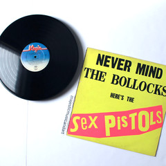 ORIGINAL UK 1977 BLANK 1ST COVER SEX PISTOLS NEVER MIND THE BOLLOCKS VINYL LP