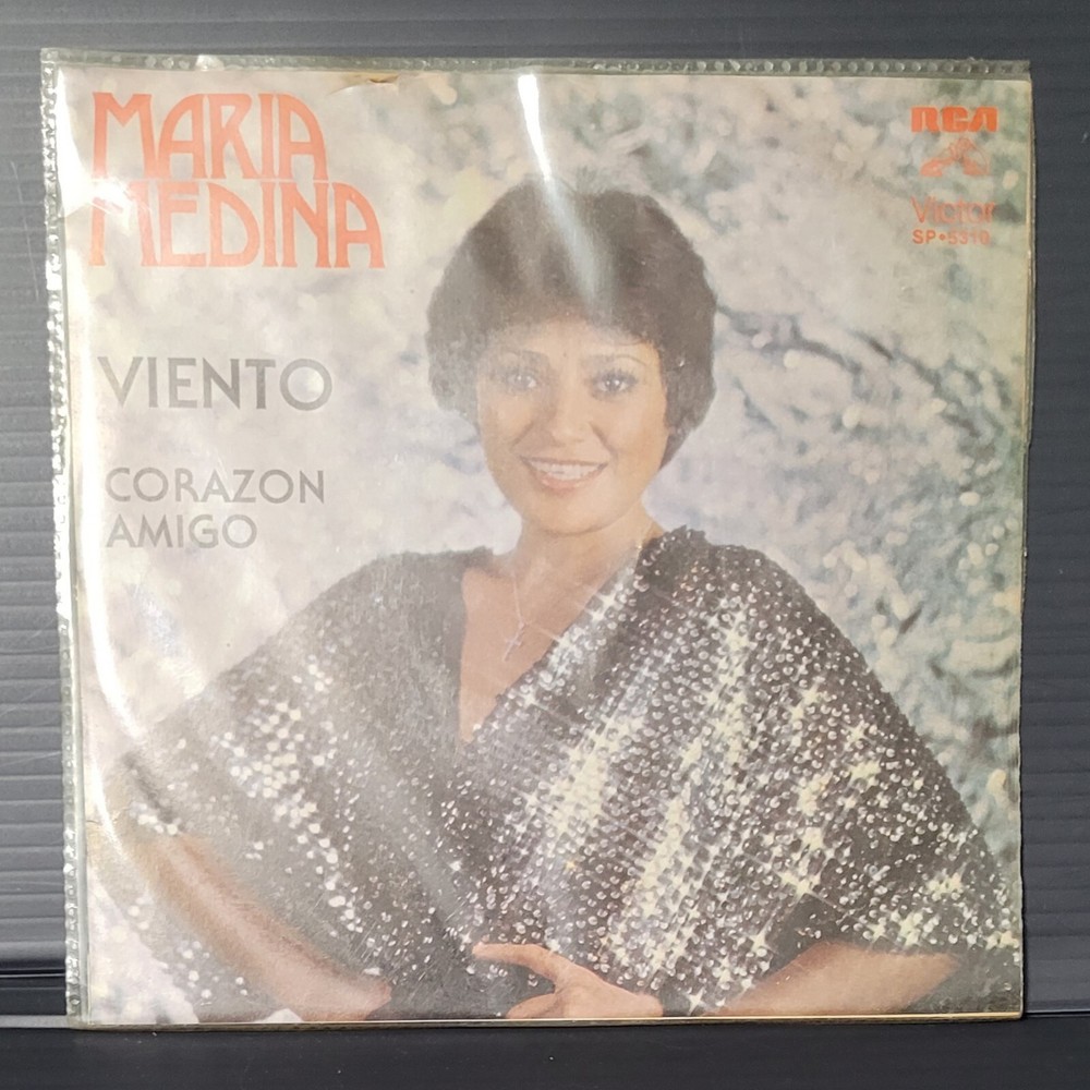 MARIA MEDINA -VIENTO / CORAZON AMIGO- 1979 MEXICAN 7¨SINGLE, PAPER SLEEVE RARE!!